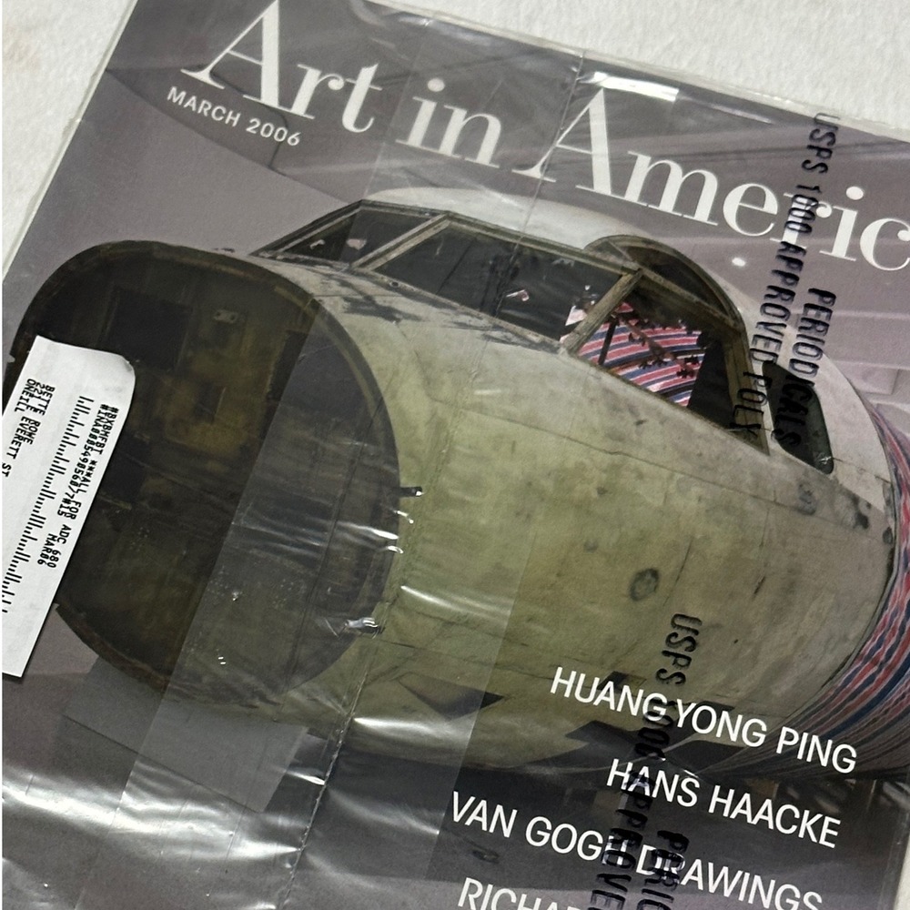 Art in America Magazine March 2006 No 3 New Huang Yong Ping Hans Haacke Van Gogh